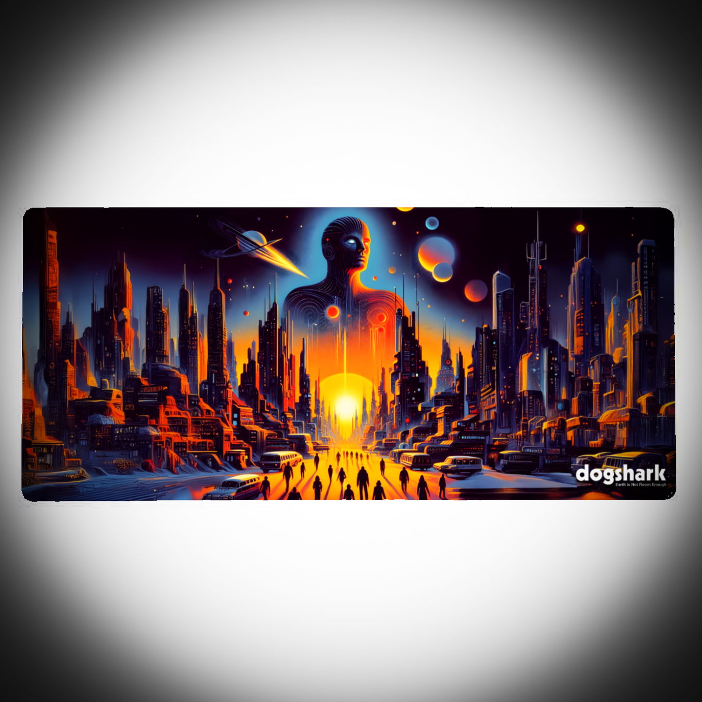 Dogshark - Earth is Not Room Enough Album Art Gaming Mat