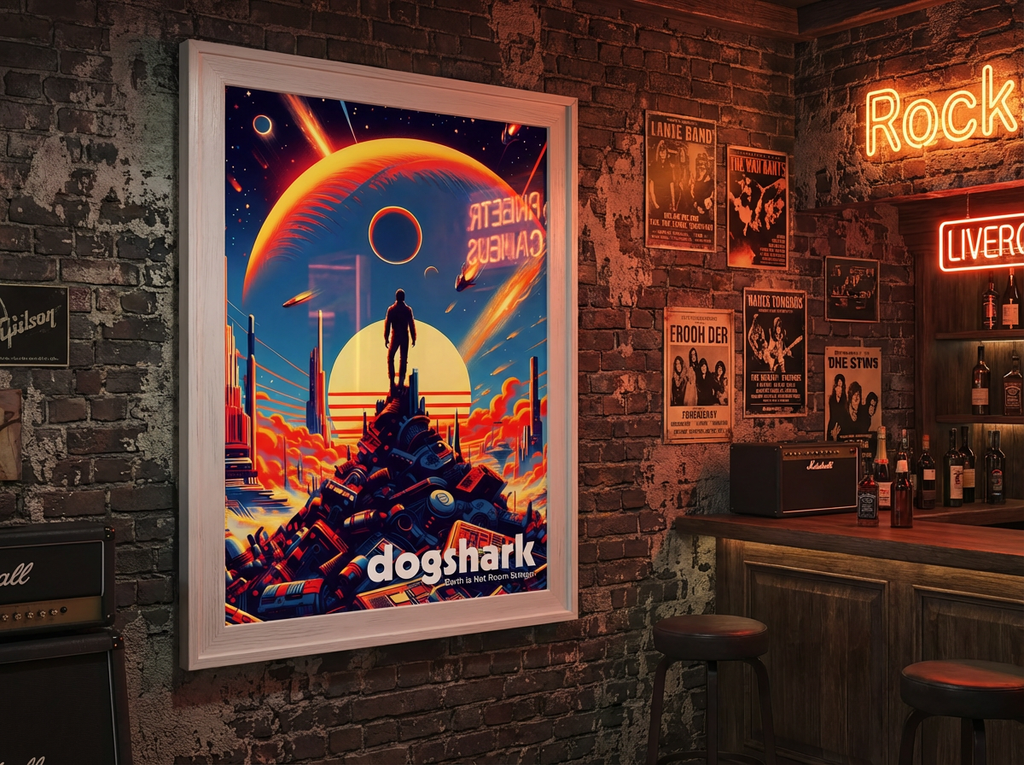 Earth is Not Room Enough A1 Size Portrait Poster