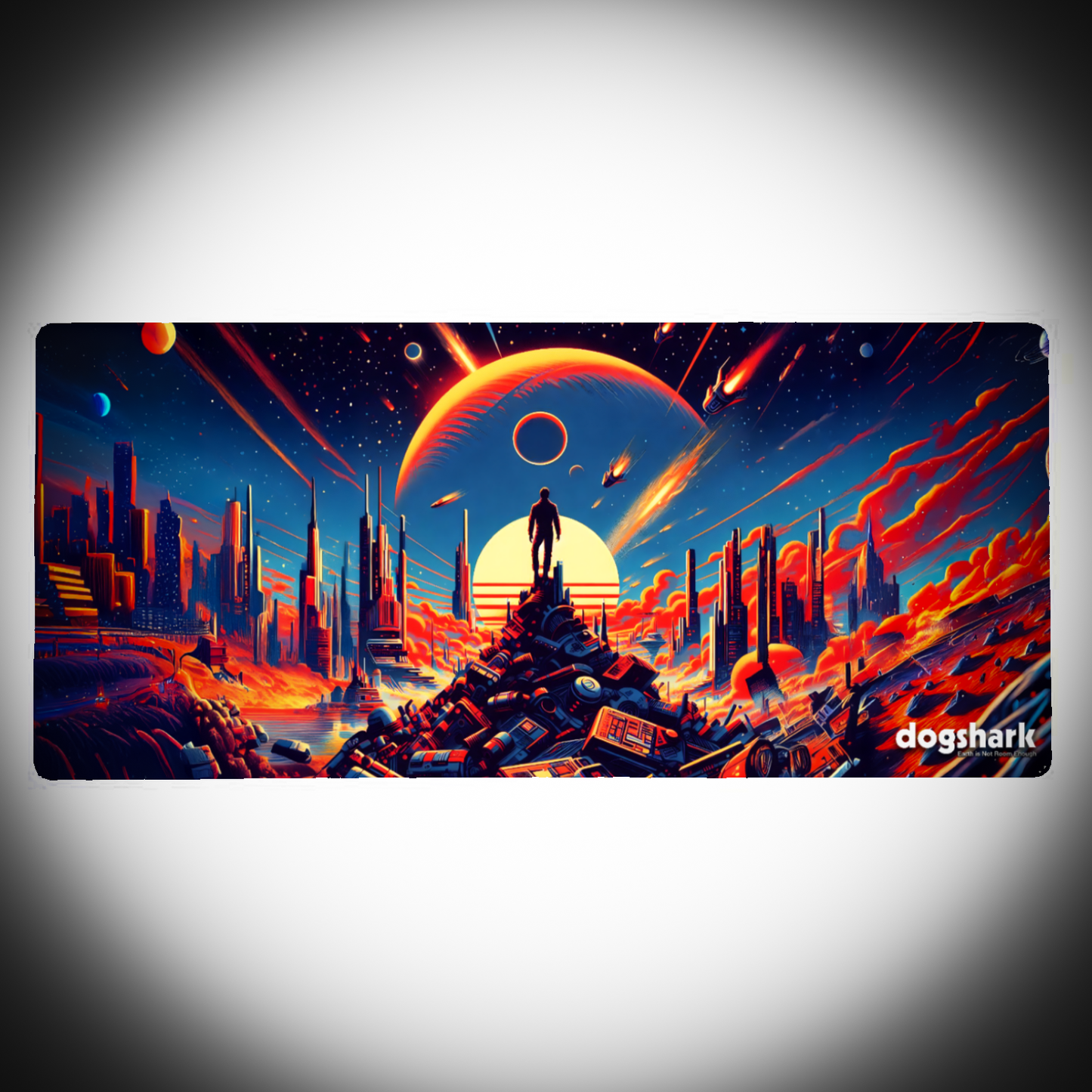 Dogshark - Earth is Not Room Enough Cover Art Gaming Mat