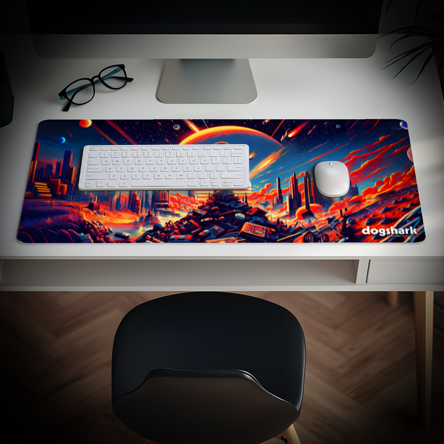 Dogshark - Earth is Not Room Enough Cover Art Gaming Mat