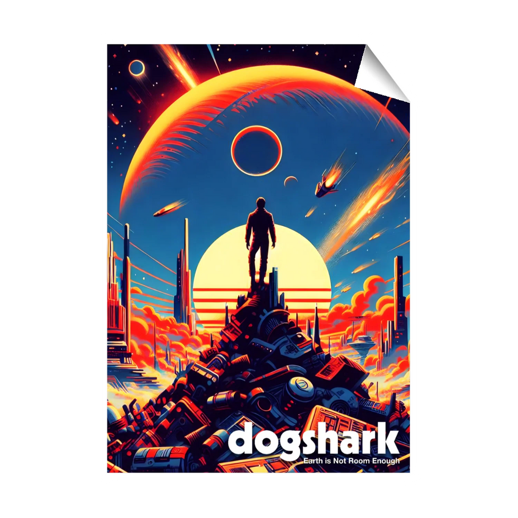 Earth is Not Room Enough A1 Size Portrait Poster