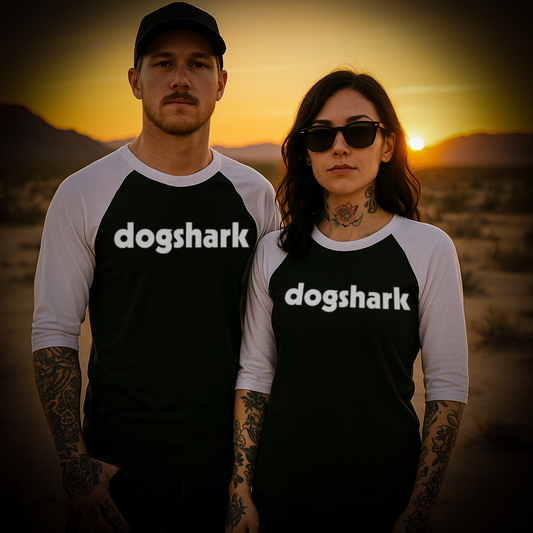 Dogshark Baseball 3/4 Sleeve T-Shirt