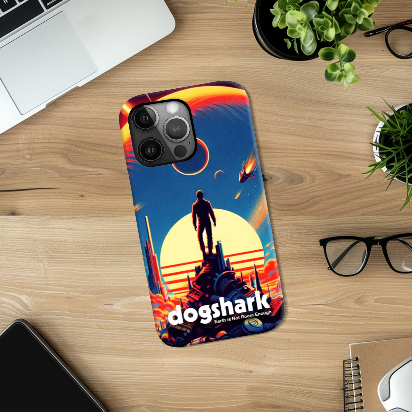 Dogshark - Earth is Not Room Enough Slim Phone Case